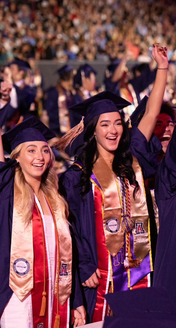 Group of students at commencement