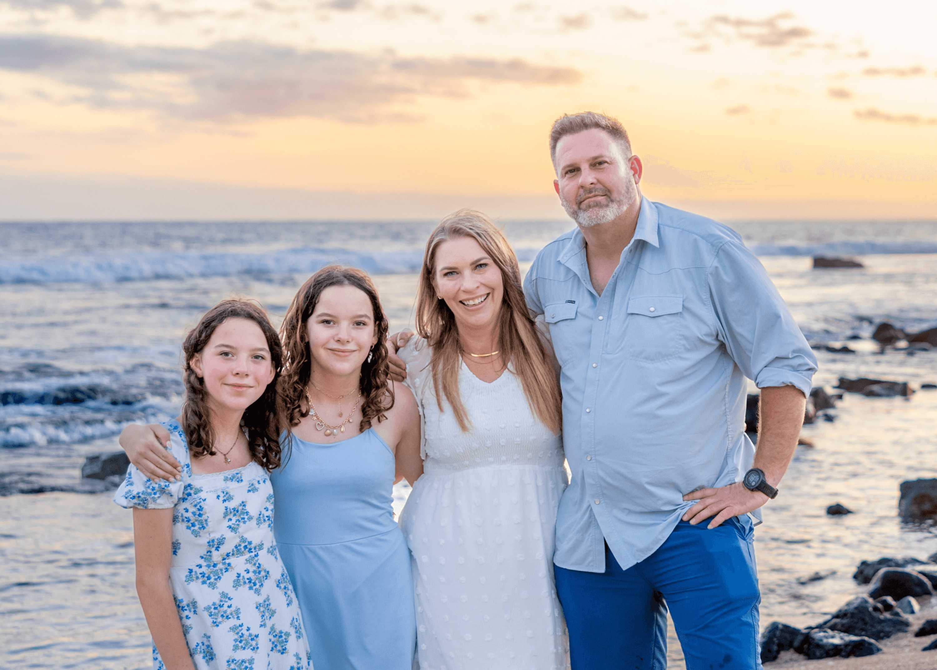 A photo of Dr. Ashley Jordan and her family. 