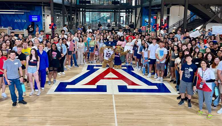 Blue Chip members in Bear Down Gym