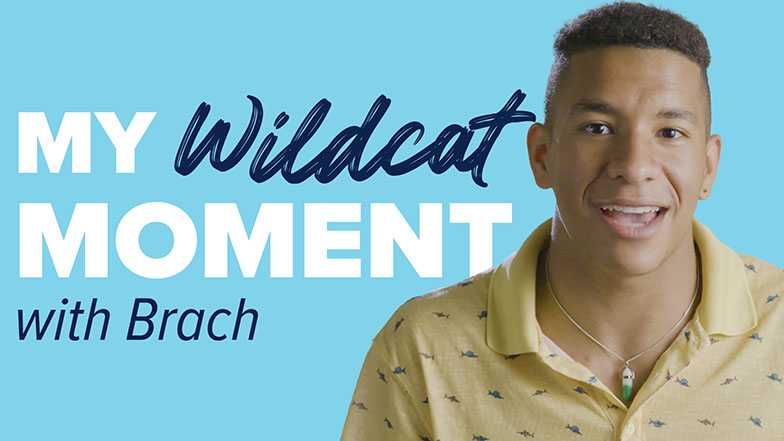 Video thumbnail for Arizona student Brach's "wildcat moment"