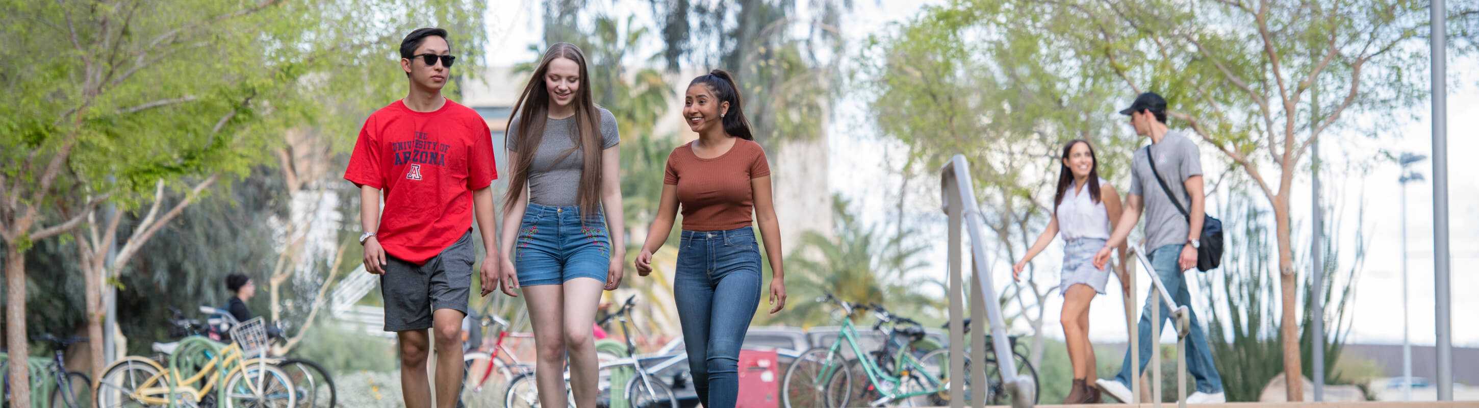 University of Arizona Students on campus