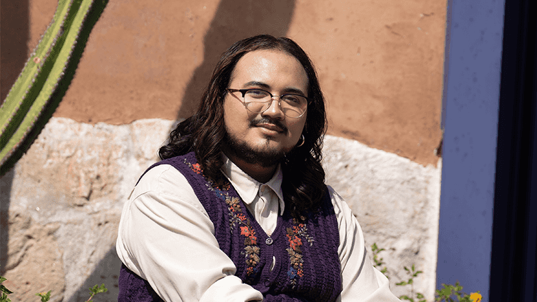 University of Arizona student Luis A. Esquer smiling to camera