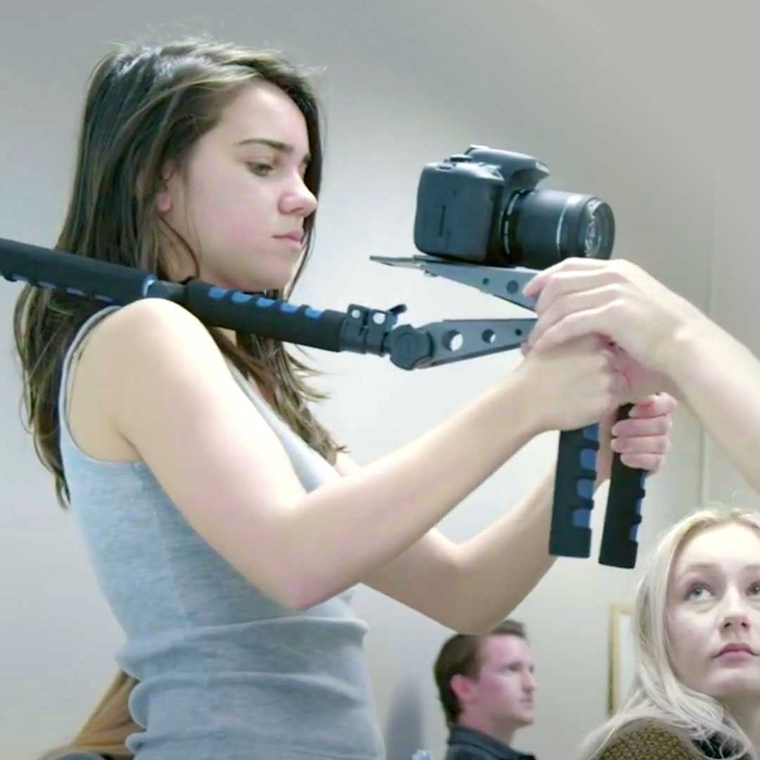 Student filming