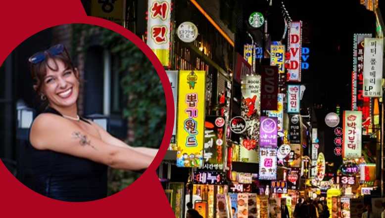Cymone and Korean city signs