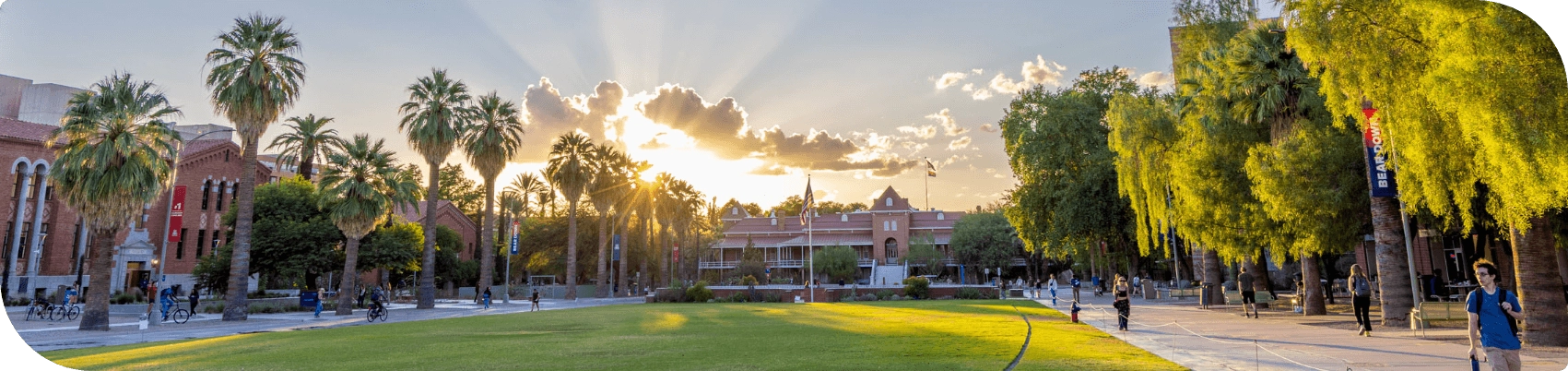 Campus at sunrise