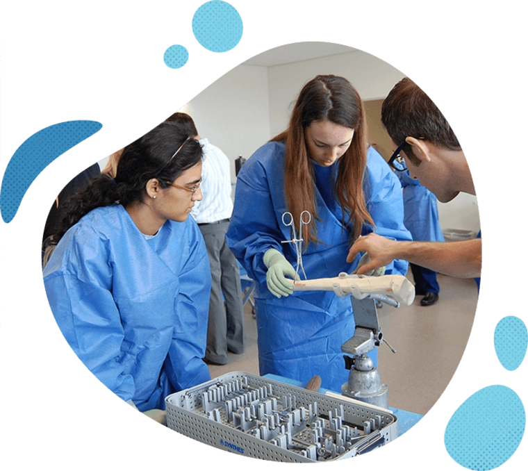 female doctor reading labs