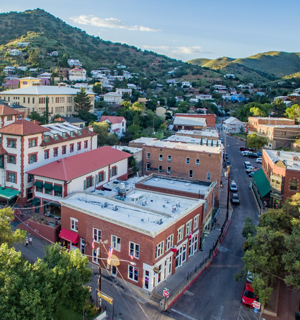 Aerial view of Bisbee, Arizona