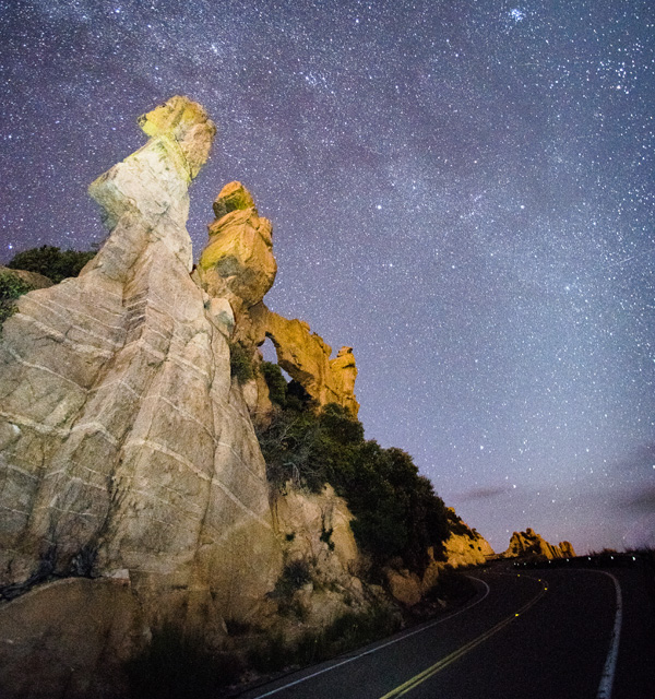 Mount Lemmon at night