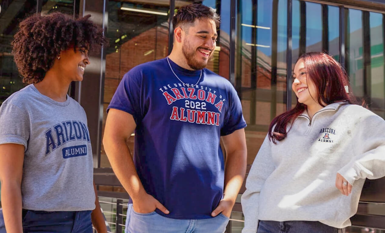 group of students talking to each other
