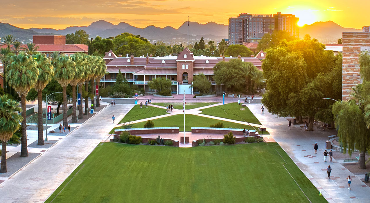 Campus at sunrise