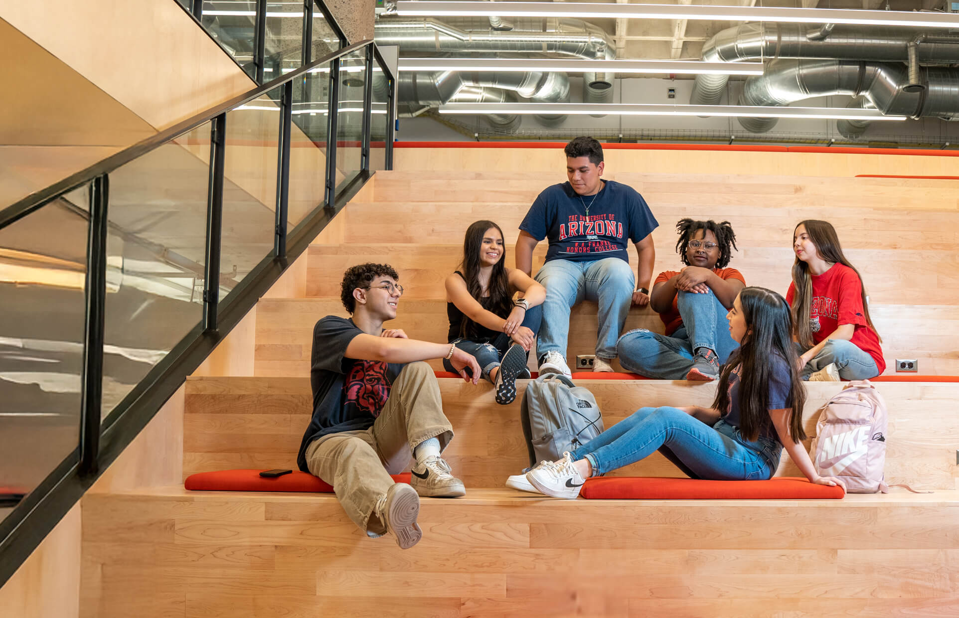 group of students at the Bear Down Gym