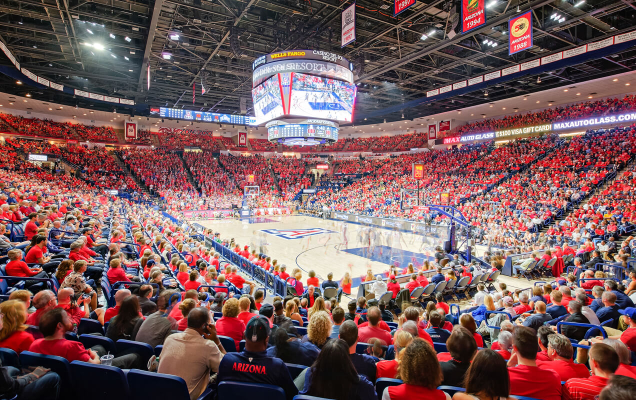 McKale Center at a basketball game