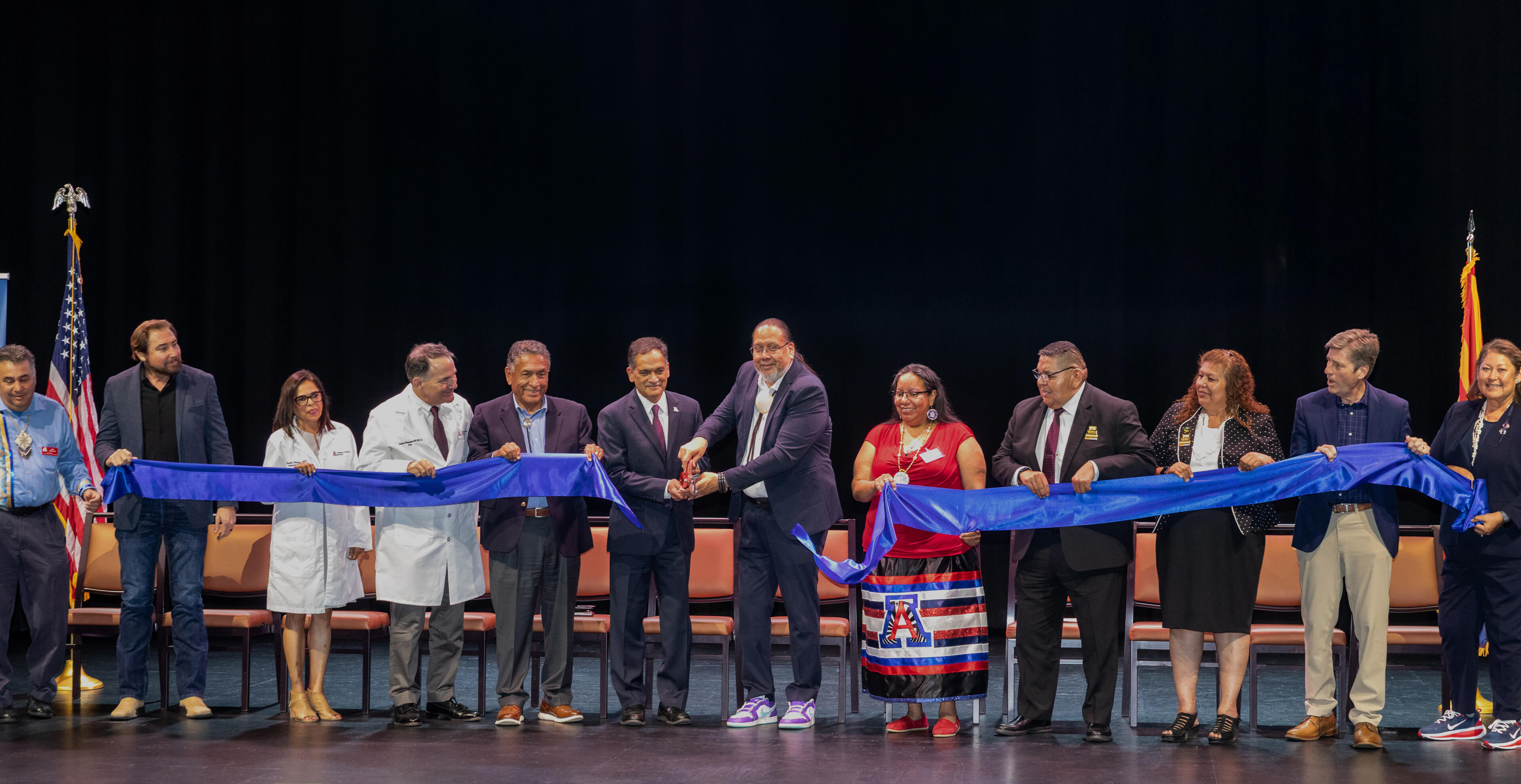ribbon cutting ceremony for the gila river