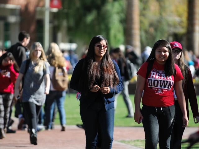 Students on the University of Arizona campus
