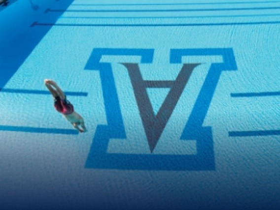 Student Diving into University of Arizona pool
