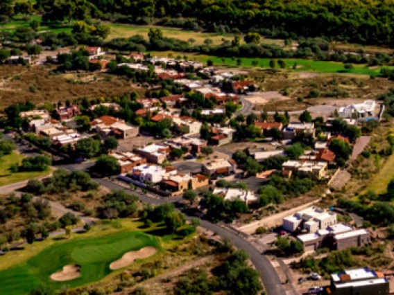 Arial view of Tubac