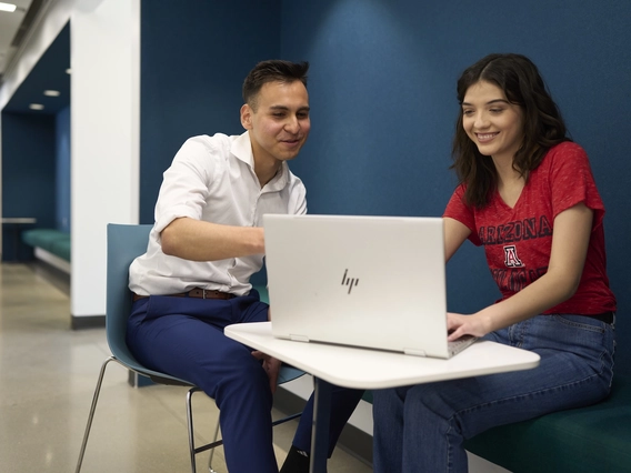 advisor and student