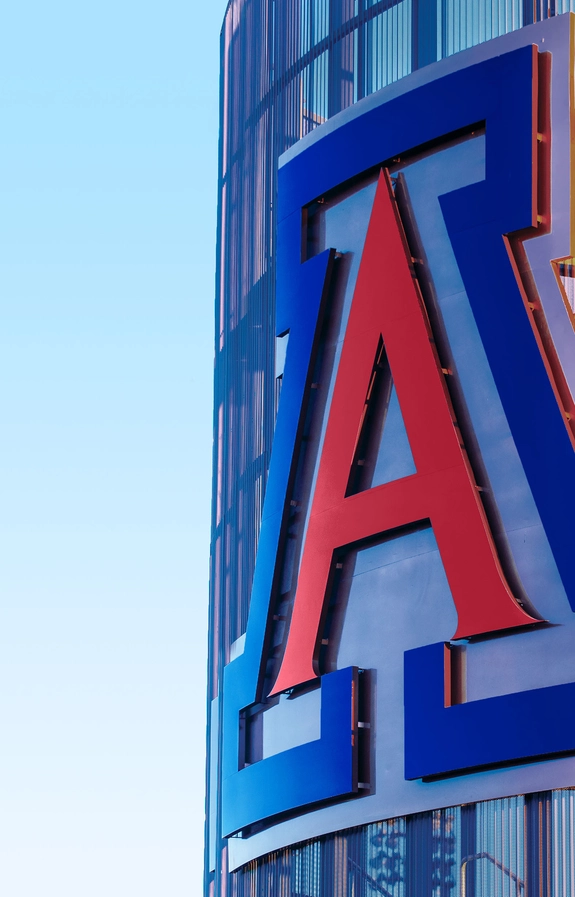 UArizona stadium sign
