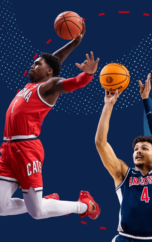 University of Arizona mens basketball team graphic