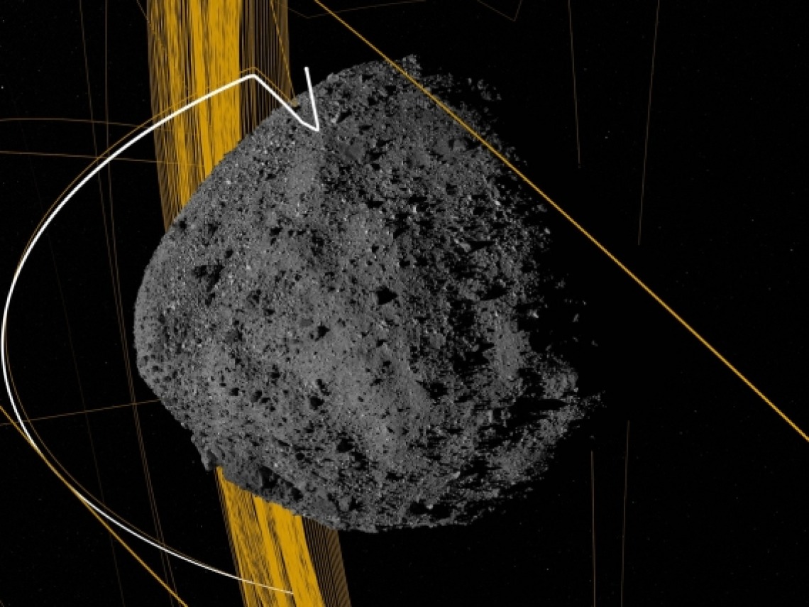 illustration of asteroid Bennu